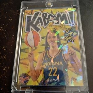 Indiana Fever Kaboom! Holo Basketball Card - Blue/Yellow